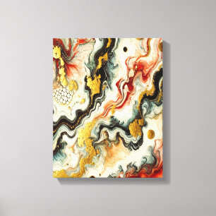 Goldene Flüsse Canvas Print