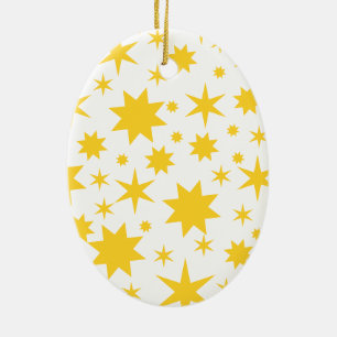 Goldene Sterne Ceramic Tree Decoration