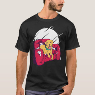 Goldenes Labradoodle Naughty Golden Retriever T-Shirt