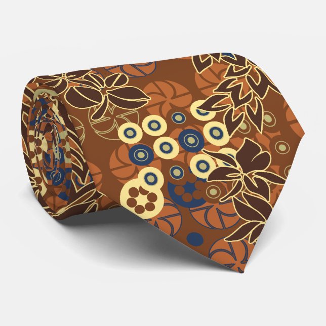 Goldengate Park Floral Two-sided Tie (Rolled)