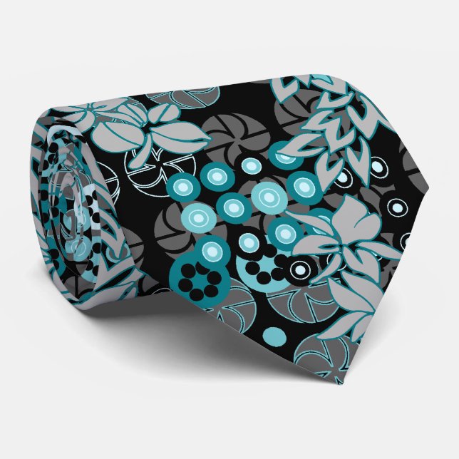 Goldengate Park Floral Two-sided Tie (Rolled)