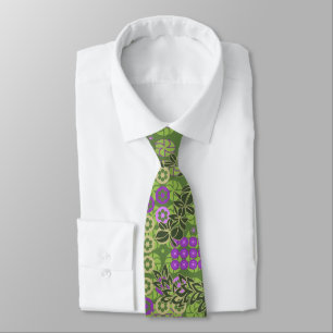 Goldengate Park Floral Two-sided Tie