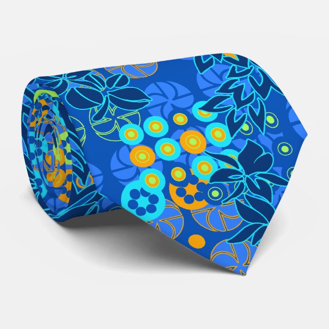 Goldengate Park Floral Two-sided Tie (Rolled)