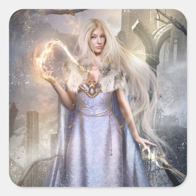 Goldenmark Epic Fantasy Art Sticker (Front)