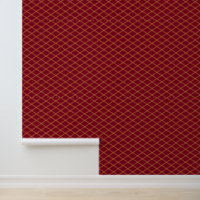 Goldenrod Art Deco Diamonds on Burgundy