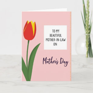 Goldenrod Dots Mothers Day Card