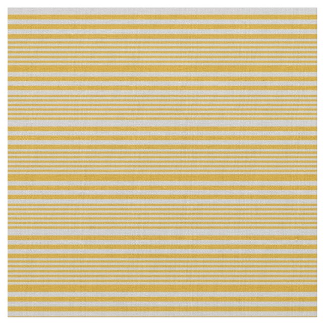Goldenrod & Light Grey Coloured Pattern Fabric (Close Up)