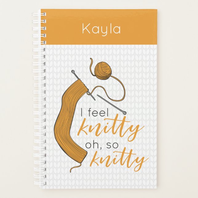 Goldenrod Yellow I Feel Knitty, Oh So Knitty Planner (Front)