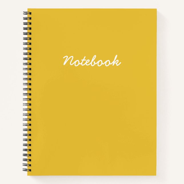 Goldenrod Yellow Notebook (Front)