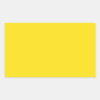 Goldenrod Yellow Rectangular Sticker