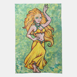 Goldens Belly Dancer                               Tea Towel