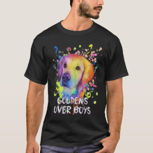Goldens Over Boys Golden Retriever Dog Theme Retri T-Shirt