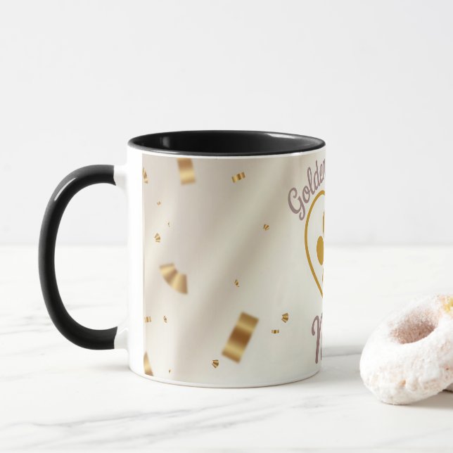Golder Retriever Mum Custom Coffee Mug (With Donut)