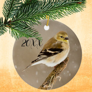 Goldfinch 2023 Christmas Ceramic Tree Decoration