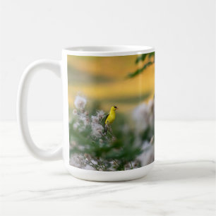 Goldfinch And Thistle Autumn Coffee Mug