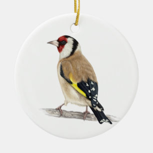 Goldfinch Bird Ceramic Tree Decoration