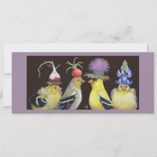 goldfinch family flat card
