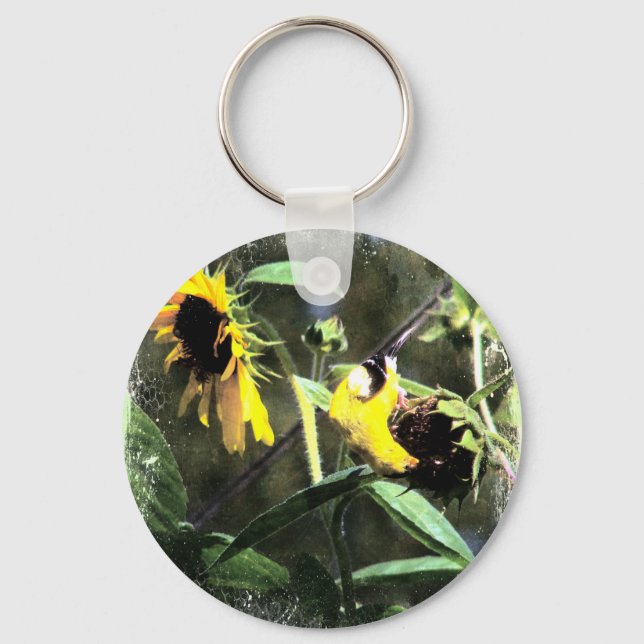 Goldfinch Key Ring (Front)