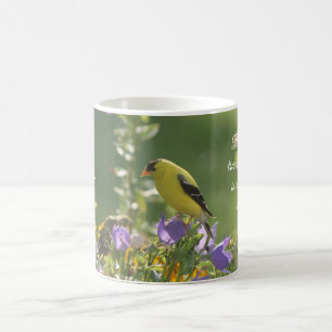 Goldfinch on a Harebell Flower       Magic Mug
