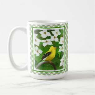 Goldfinch Painting - Cute Original Dog Art Coffee Mug