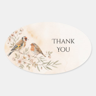 Goldfinch Robin Garden Bird Wedding Sticker