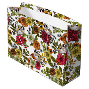 Goldfinches in the garden   large gift bag