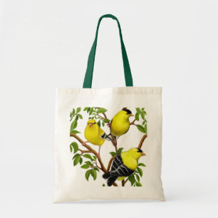 Goldfinches in Tree Branches Bag