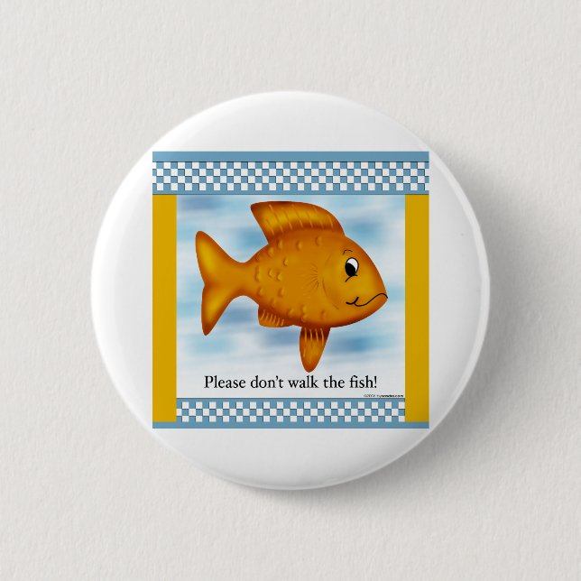 Goldfish 6 Cm Round Badge (Front)