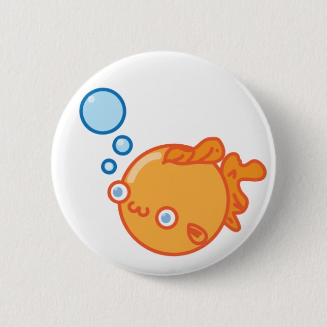 Goldfish 6 Cm Round Badge (Front)