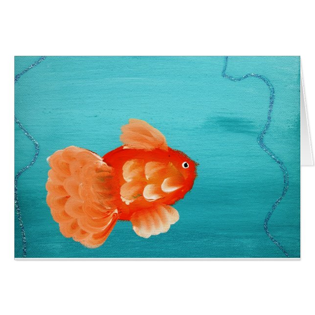 GOLDFISH A SWIMMING CARD (Front Horizontal)