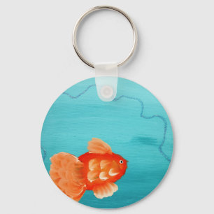 GOLDFISH A SWIMMING KEY RING