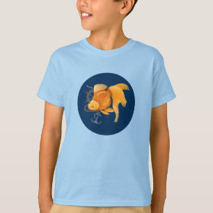 Goldfish Anchor Ship Wheel Nautical T-Shirt