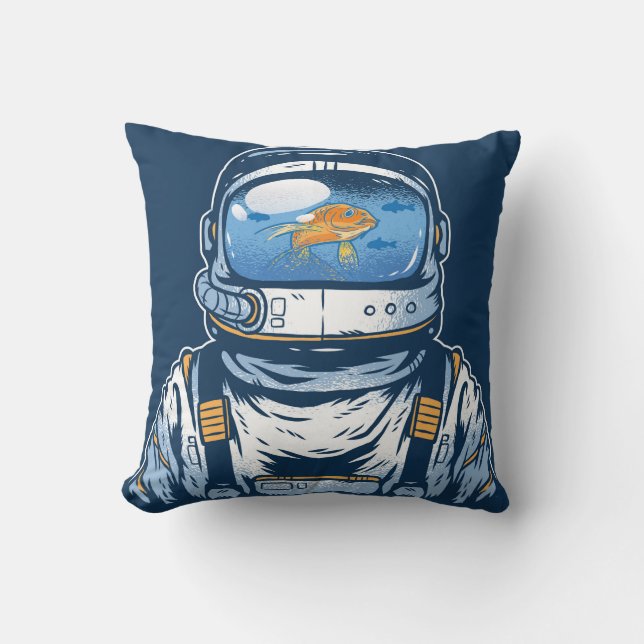 Goldfish Astronaut Cushion (Front)