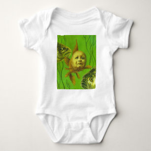Goldfish Baby Mutant Design Bodysuit