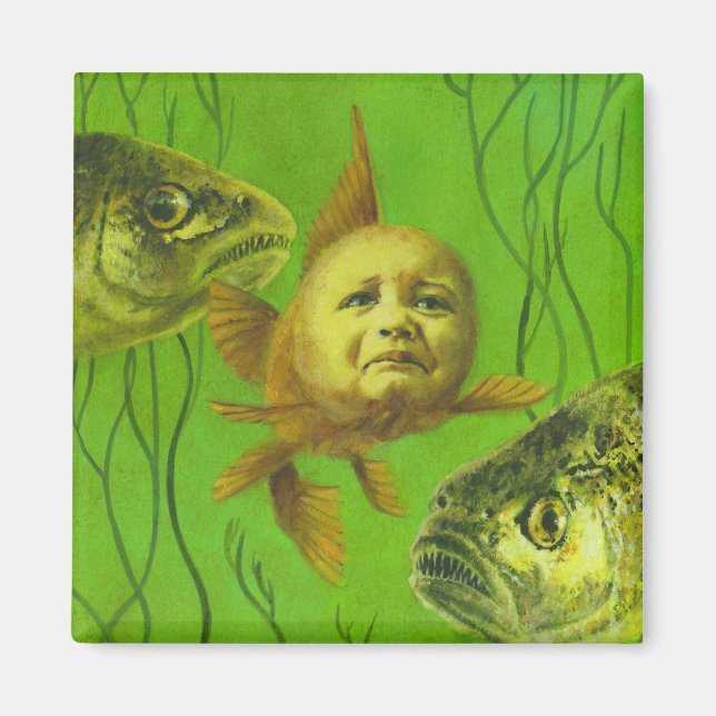 Goldfish Baby Mutant Design Magnet (Front)