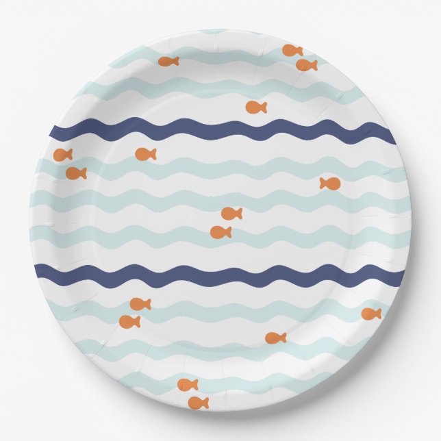 Goldfish Birthday Party Plates (Front)