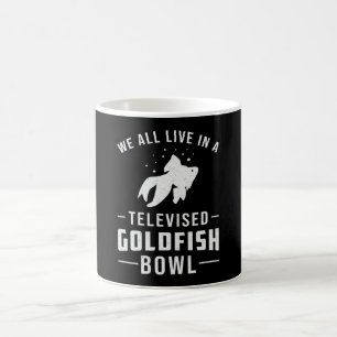 Goldfish Bowl Fishing Cute Aquarium Animal Fish Coffee Mug