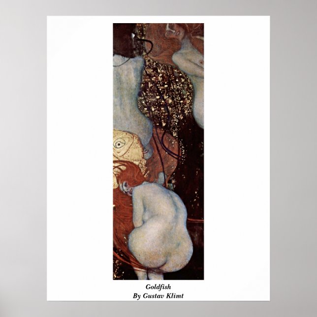 Goldfish By Gustav Klimt Poster (Front)