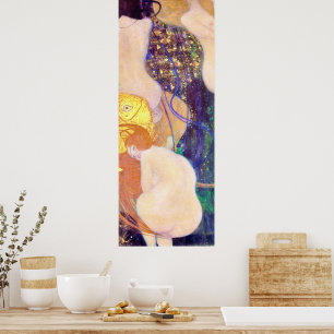 Goldfish by Gustav Klimt Poster