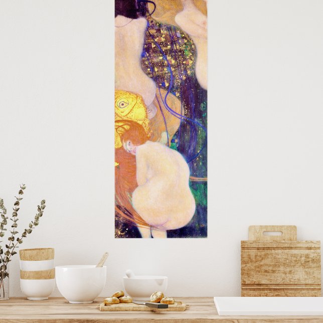 Goldfish by Gustav Klimt Poster (Kitchen)