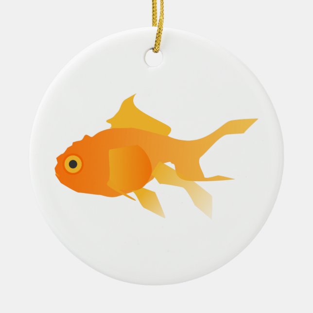 Goldfish Ceramic Tree Decoration (Front)