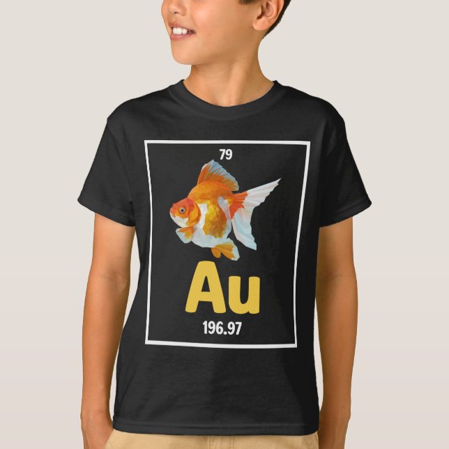 Goldfish Chemistry Pun Aquarium Fishkeeper T-Shirt (Front)