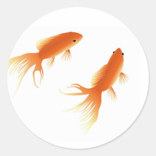 GOLDFISH CLASSIC ROUND STICKER