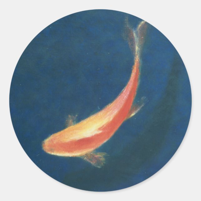 Goldfish Classic Round Sticker (Front)