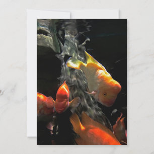 Goldfish  Colourful Aquarium Holiday Card