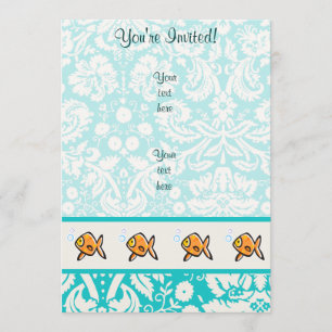 Goldfish; Cute Invitation