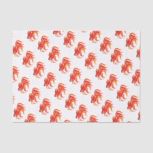 Goldfish design. Bright element. Tissue Paper