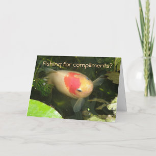 Goldfish Funny Greeting Card