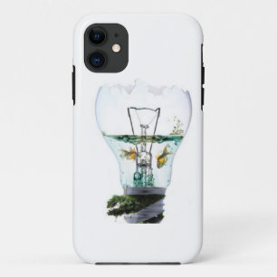 Goldfish in Light Bulb Iphone Case