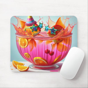 Goldfish In Party Punch Bowl Mouse Mat